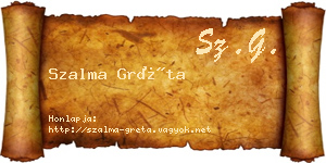 Szalma Gréta névjegykártya